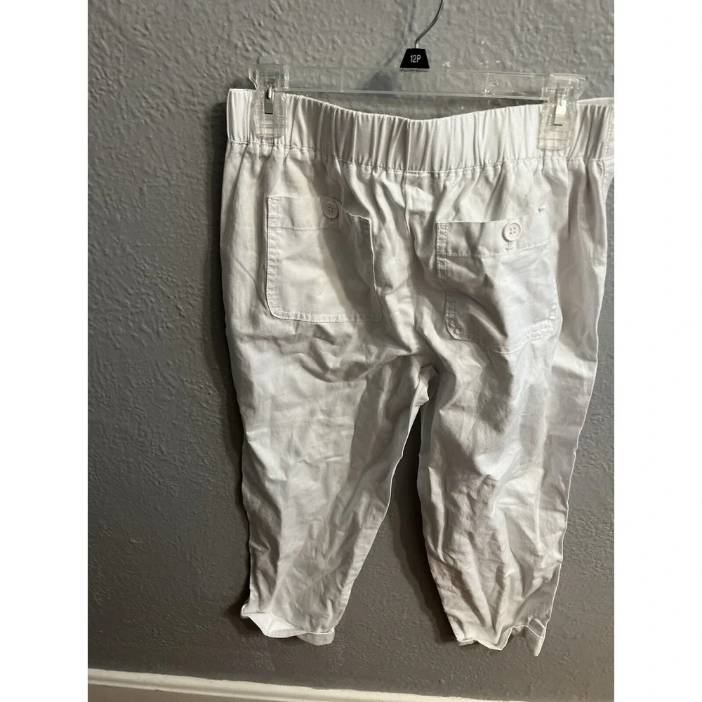 Talbots  Capri‎ Pants  Size 4 Womens White